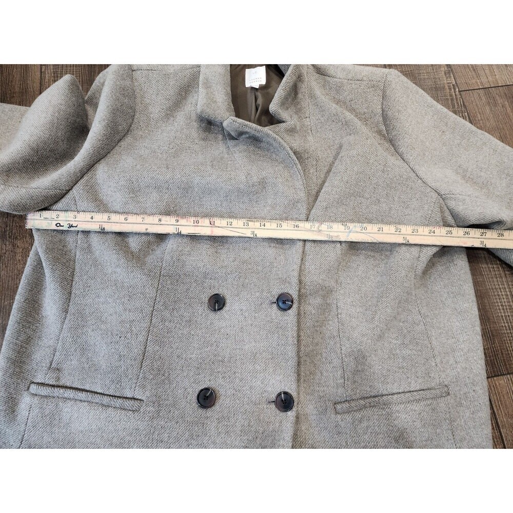 Lauren Conrad Brown Beige Wool Blend Peacoat Women's Size 3x - Picture 5 of 6